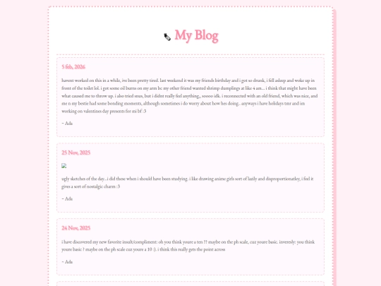 blog screenshot