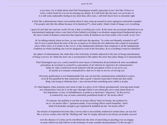ruminations/2023/obscurity screenshot