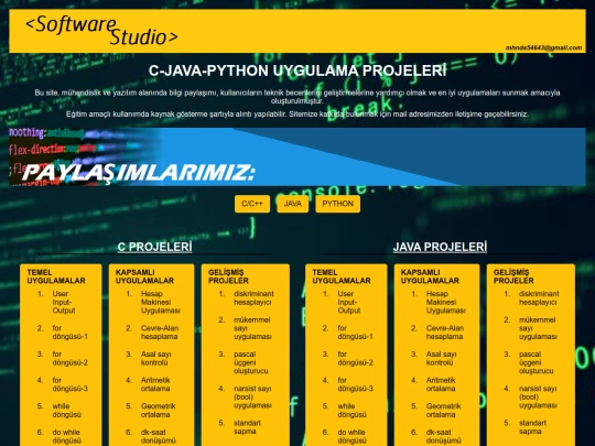 index screenshot