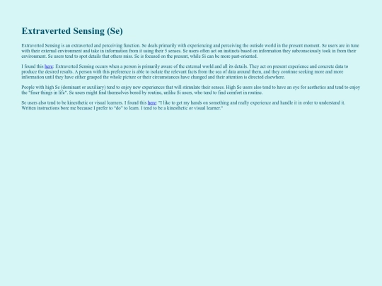 extravertedsensing screenshot