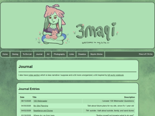 journal screenshot