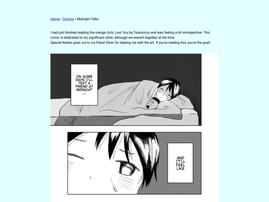 comics/midnighttalks screenshot