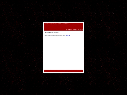 blogarchive screenshot