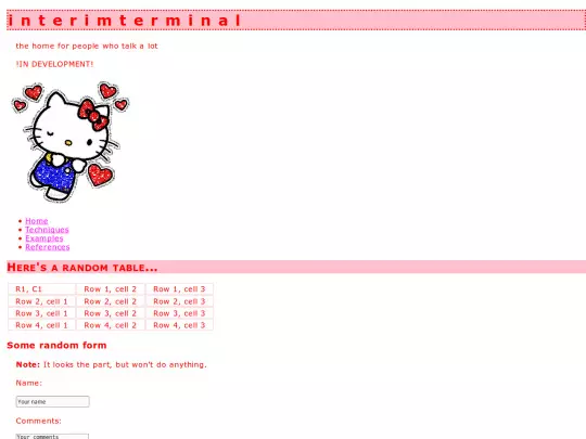 links screenshot