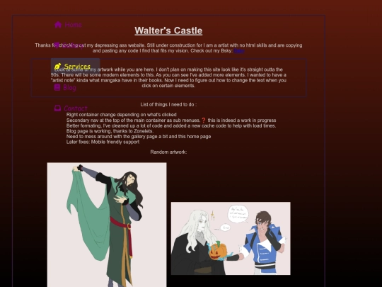 services screenshot