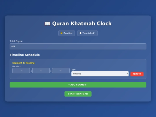 khatmahclock screenshot