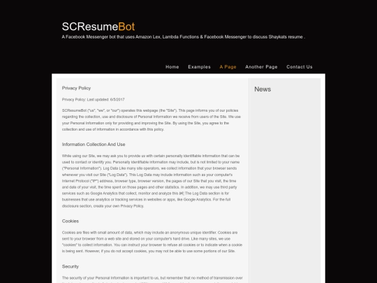 page screenshot