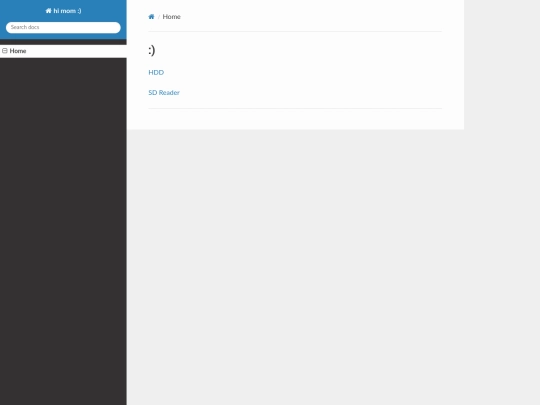mkdocs screenshot