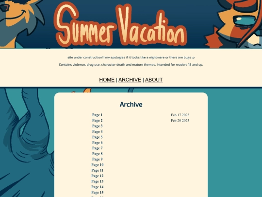 archive screenshot