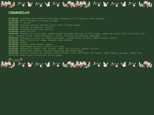 changelog screenshot