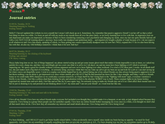 journal screenshot