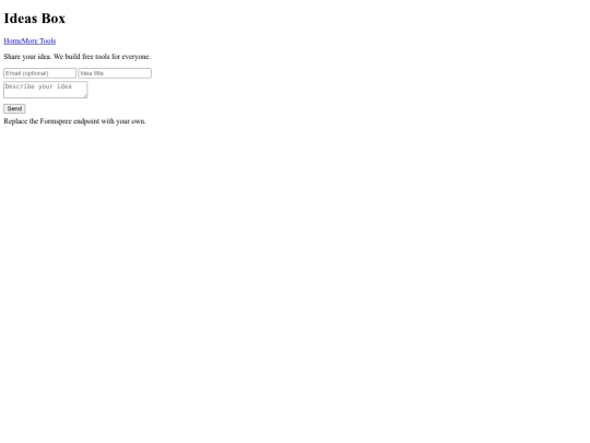 ideas screenshot