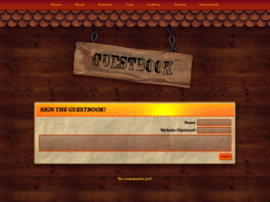 Pages/guestbook screenshot