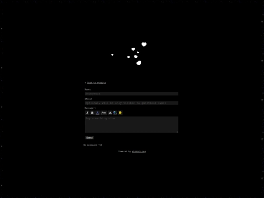 guestbook screenshot