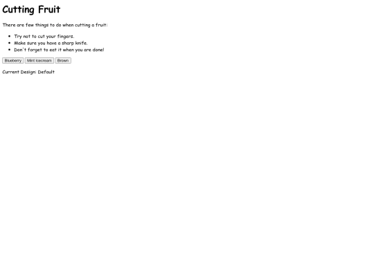 Design screenshot