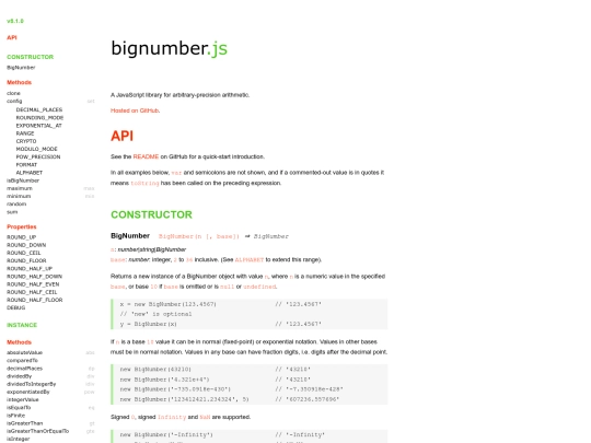 node_modules/bignumber.js/doc/API screenshot
