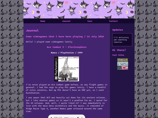blog screenshot