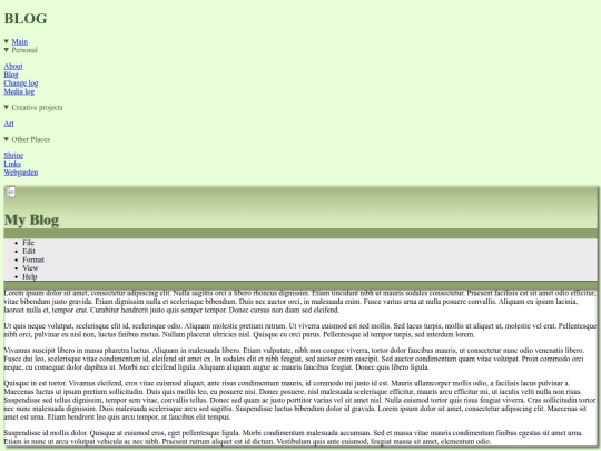 blog screenshot