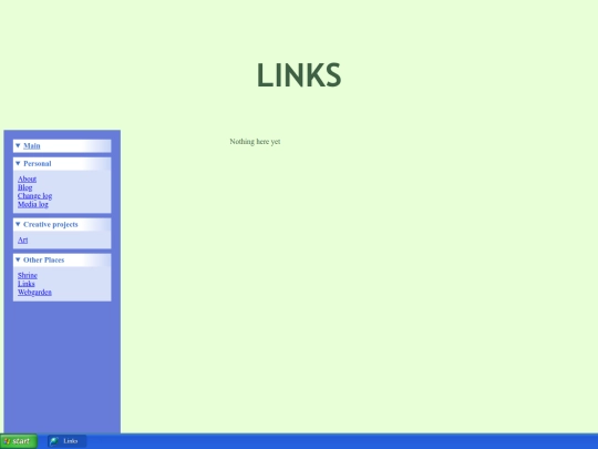 links screenshot