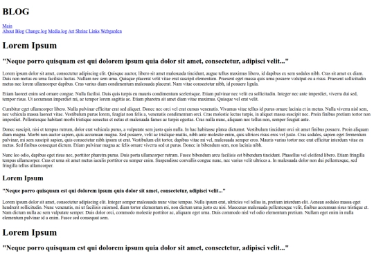 testpage screenshot