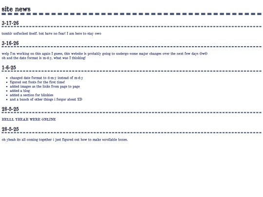 site-news screenshot