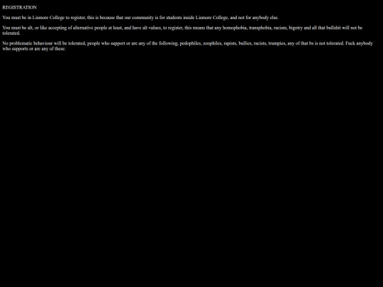 registration/signup screenshot