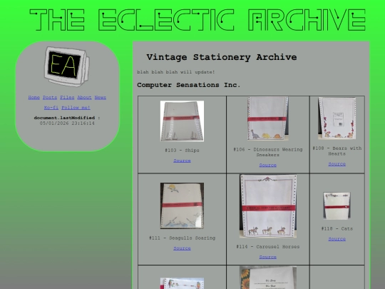 stationery screenshot