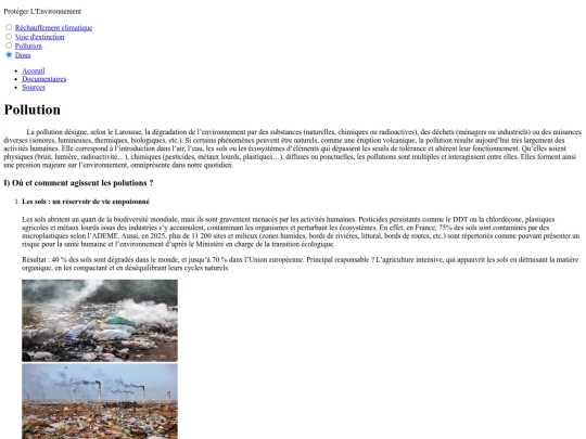 Pollution screenshot