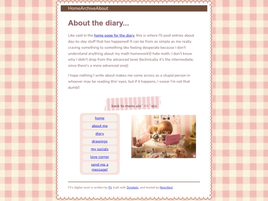 blog/about screenshot