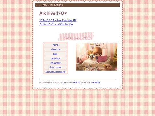 blog/archive screenshot