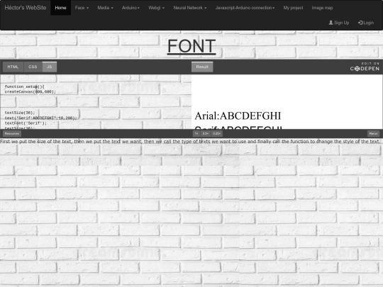 media/font screenshot