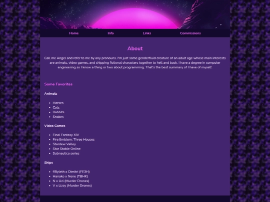 pages/info/about screenshot