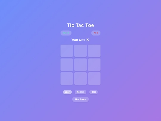 tictactoe screenshot