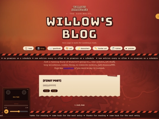 blog screenshot