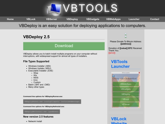 vbdeploy screenshot