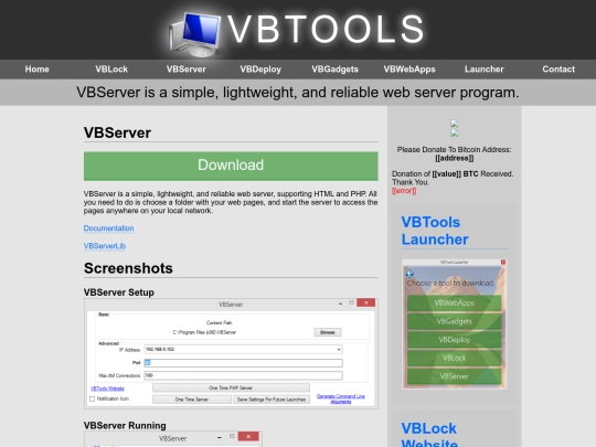 vbserver screenshot