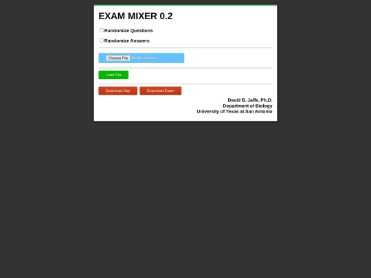 MakeExam screenshot