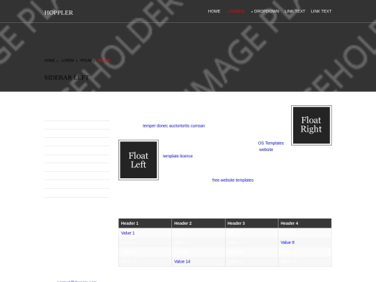 WCBand/pages/sidebar-left screenshot