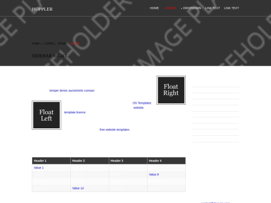WCBand/pages/sidebar-right screenshot
