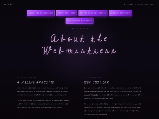 aboutthewebmistress screenshot