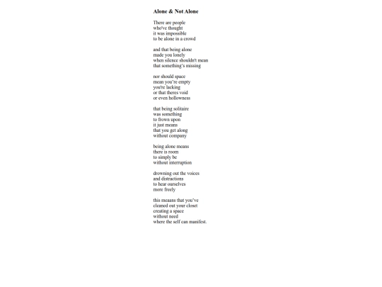 aloneandnotalone screenshot