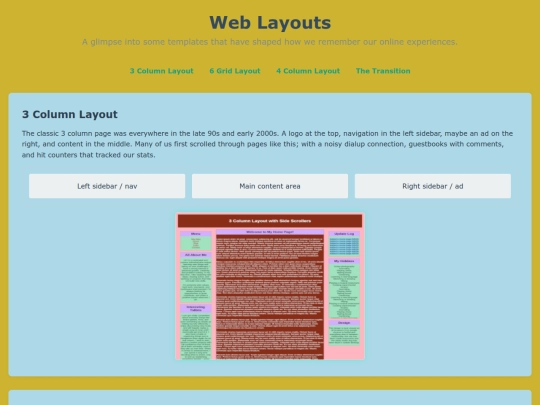 layouts screenshot