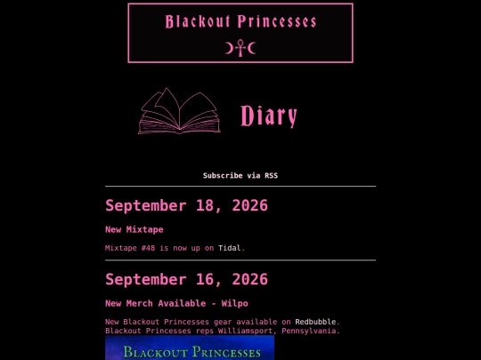 diary screenshot