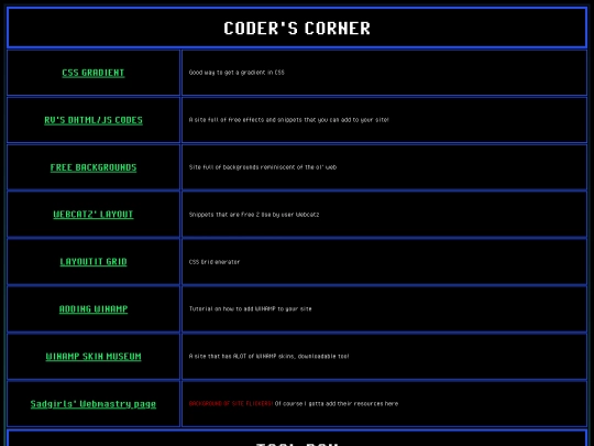 resources screenshot