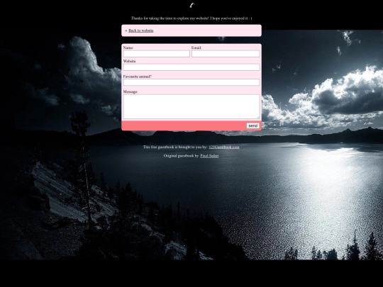 guestbook screenshot