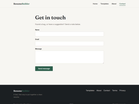 contact screenshot