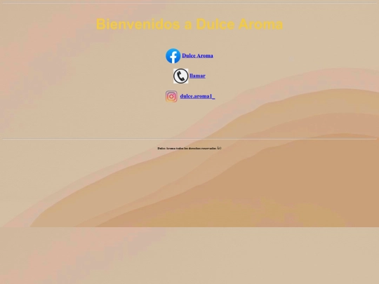 DULCEAROMA/inicio screenshot