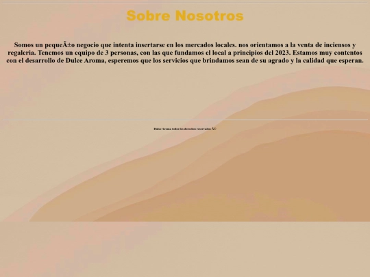 DULCEAROMA/nosotros screenshot