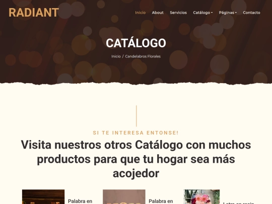 LAMPARAS-ONLINE/candelabros screenshot