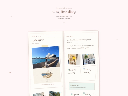 diary screenshot